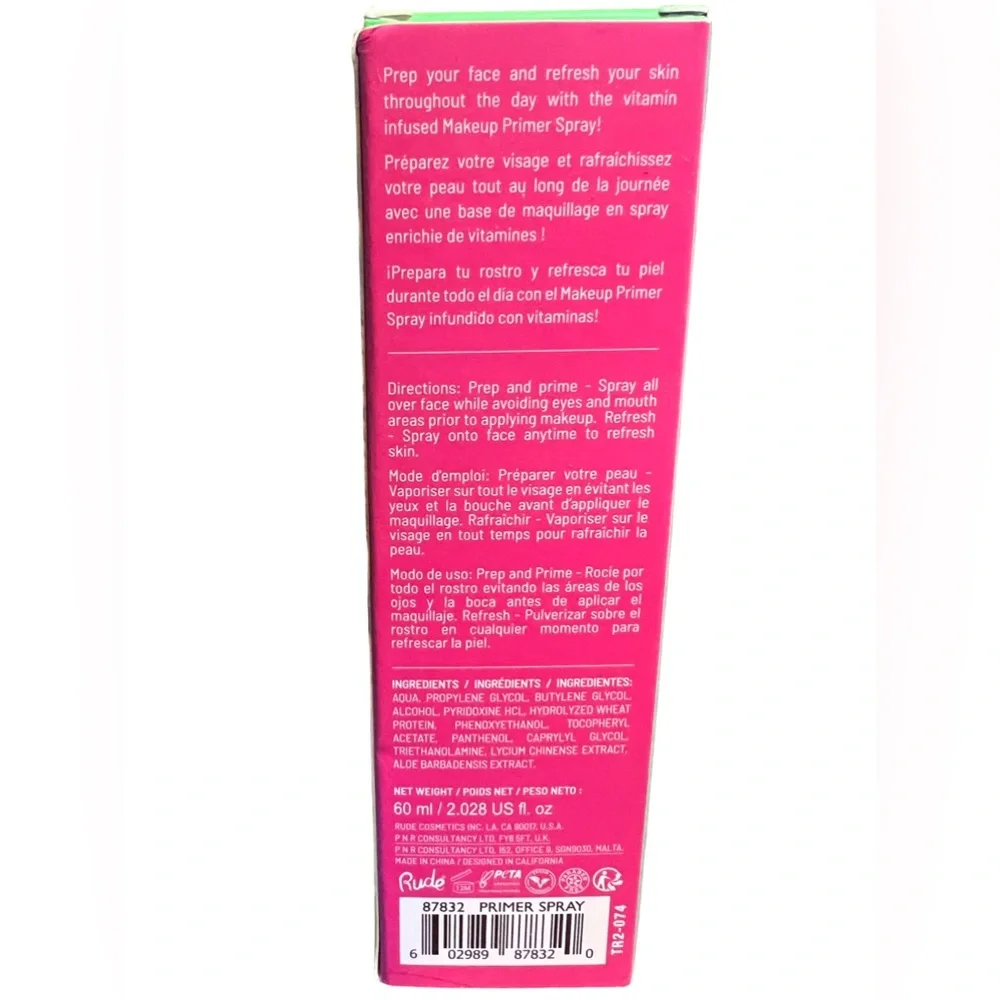 RUDE NWT Clearance Price is Firm! Primer Spray Lip Oil Color Palette Highlighter